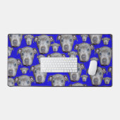 Façades de Chiot Bleu, Tapis De Bureau (Clavier et souris)