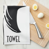 Façades de serviettes de bar noir et blanc (Quart Plié)