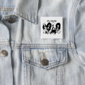 facartoon vierkante button 5,1 cm (In situ)