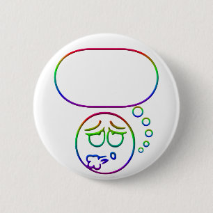 Face #10 (met spraakbel) ronde button 5,7 cm