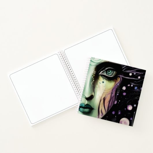 Face Abstraite dans le Carnet du carnet de notes s (Intérieur)