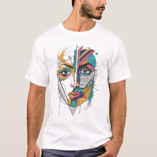 FACE ABSTRAITE T-SHIRT