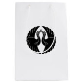 Face aux grues blanches Sacs cadeaux (Devant)