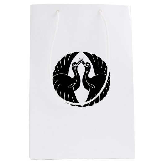 Face aux grues blanches Sacs cadeaux (Devant)