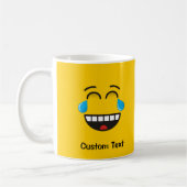 Face avec des larmes de joie café Mug (Gauche)