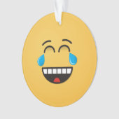 Face avec des larmes de joie Ornament (devant)