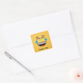 Face avec des larmes de Joie Sticker Carré (Enveloppe)