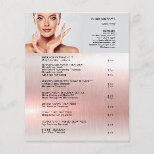 FACE-BEHANDELING Beauty Salon 4,5 x 5,6 inch Flyer