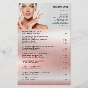 FACE-BEHANDELING Beauty Salon flyer