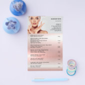 FACE-BEHANDELING Beauty Salon flyer (Enkel)