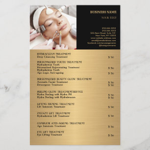 FACE-BEHANDELING Beauty Salon flyer