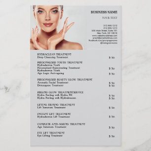 FACE-BEHANDELING Beauty Salon flyer