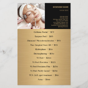FACE-BEHANDELING Beauty Salon flyer
