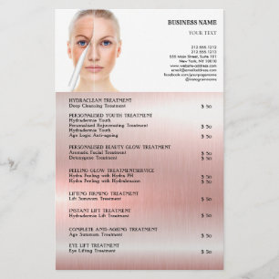FACE-BEHANDELING Beauty Salon flyer