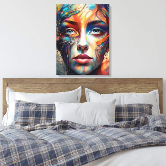 Face Canvas Afdruk (Insitu (Slaapkamer))