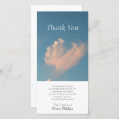 Face Cloud 3 Sympathie Hartelijk dank Bedankkaart (Voorkant / Achterkant)