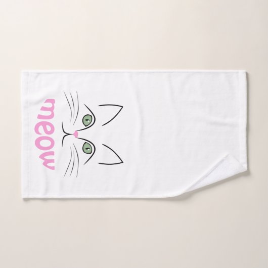 Face de chat (Serviette à main)