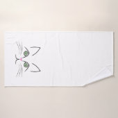 Face de chat (Serviette de bain)