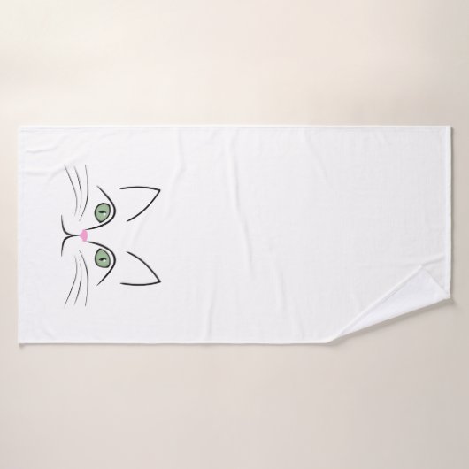 Face de chat (Serviette de bain)