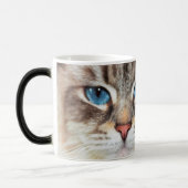 Face de chat | yeux bleus | mug de transformation  (Gauche)