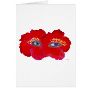 Face d'Hibiscus - Rouge
