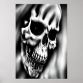 Face du crâne | AI Art Poster (Devant)