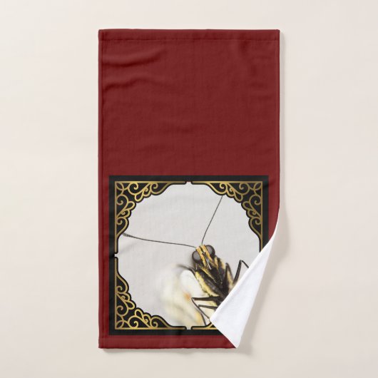 Face du papillon - Monarque de fermeture (Serviette à main)