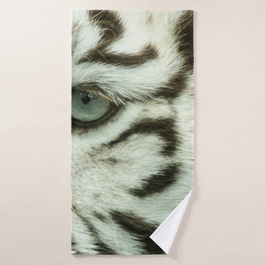 FACE DU TIGRE BLANC (Serviette de bain)