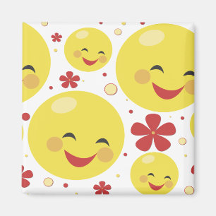 Face Flowers Magnet Magneet