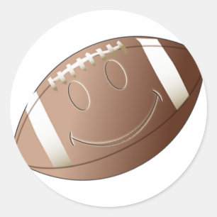 FACE-FOOTBALL RONDE STICKER