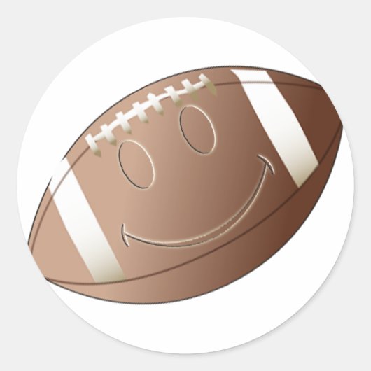 FACE-FOOTBALL RONDE STICKER (Voorkant)