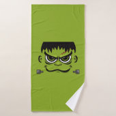 Face Frankenstein Halloween (Serviette de bain)