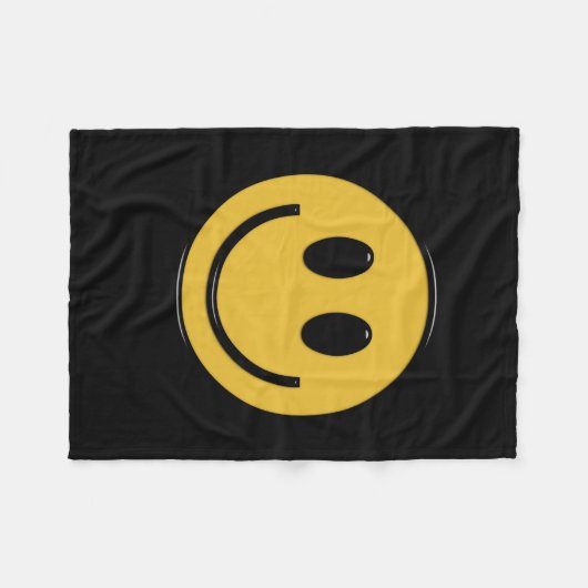 Face Fun fleece deken (Voorkant (Horizontaal))