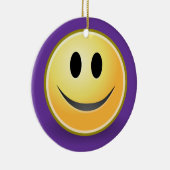 Face Holiday Ornament (Paars) (Rechts)
