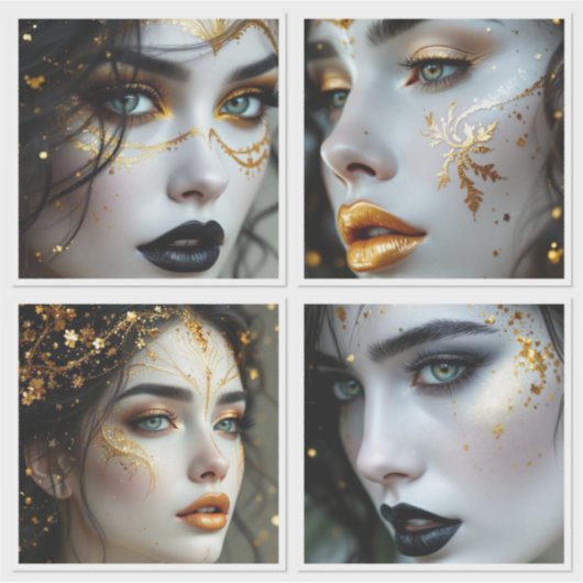 Face In Time Sticker (Voorkant)