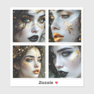 Face In Time  Sticker