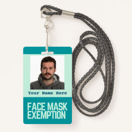 Face Mask Exemption Card ID Badge