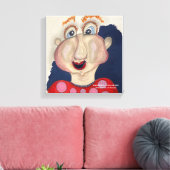 Face murale en toile lunaire (Insitu(Salon))