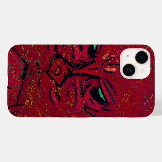 Face of a Flame Case-Mate iPhone Case (Achterkant (horizontaal))