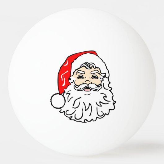 Face of Santa Claus Pingpongballen (Voorkant)