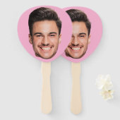 face-on-hand ventilator | Custom Bachelorette Part Handwaaier (Voorkant en achterkant)
