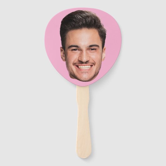 face-on-hand ventilator | Custom Bachelorette Part Handwaaier (Voorkant)