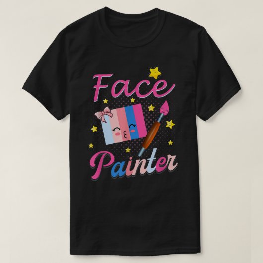 Face painter for Makeup artist T-shirt (Design voorkant)