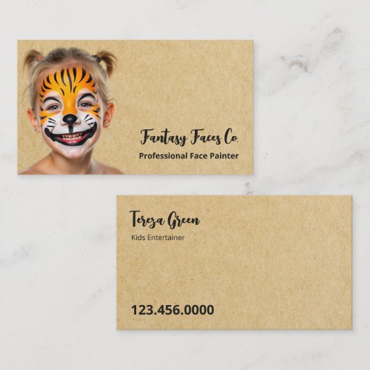Face Painter Visitekaartje (Voorkant / Achterkant)