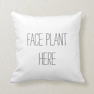 Face Plant Funny Pillow Kussen