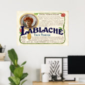 Face Powder Ad vanaf 1907 (gekleurd) Poster (Thuiskantoor)