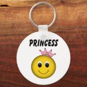 Face Princess met Crown Sleutelhanger (Voorkant)