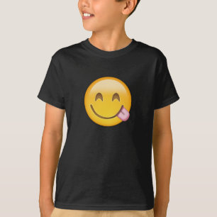 Face Savoring Delicious Food Emoji T-shirt