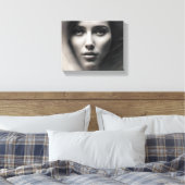 Face Sketch Canvas Afdruk (Insitu (Slaapkamer))