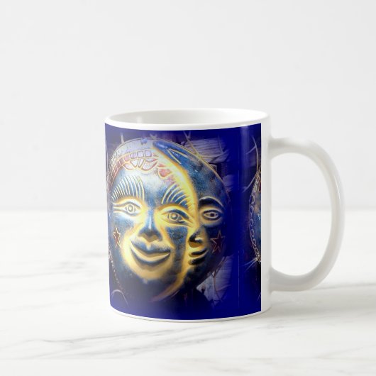face soleil/ face lune tasse de café (Droite)